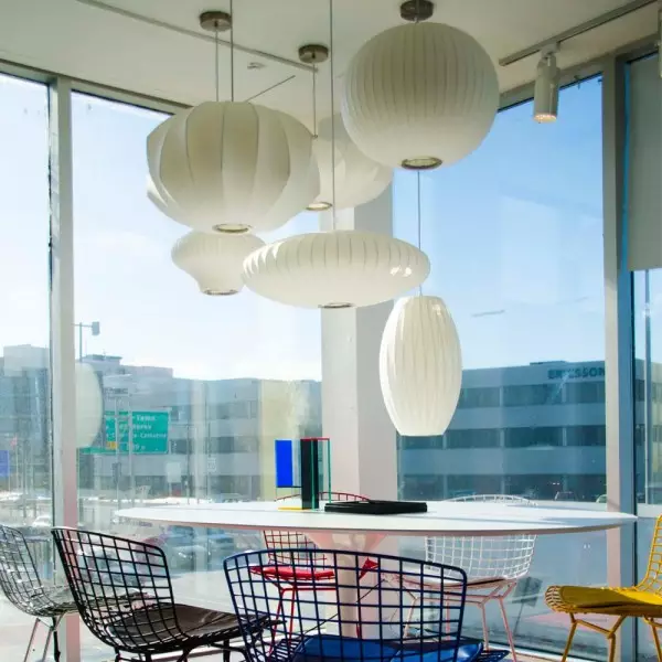 Nelson Saucer Bubble Pendellampa För Vardagsrummet