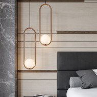 Mila Geometric Metal Pendant Light