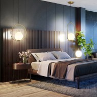 Mila Geometric Metal Pendant Light