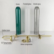 Zylindrische Wandleuchte aus Glas Float Glide für Schlafzimmer