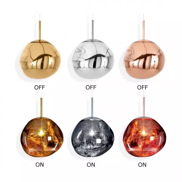 Dynamiczna lampa wisząca ze szkła powierzchniowego S10