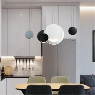 Modern Flattened Cosmos Pendant Light