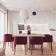 Modern Flattened Cosmos Pendant Light