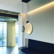 Modern Flattened Cosmos Pendant Light