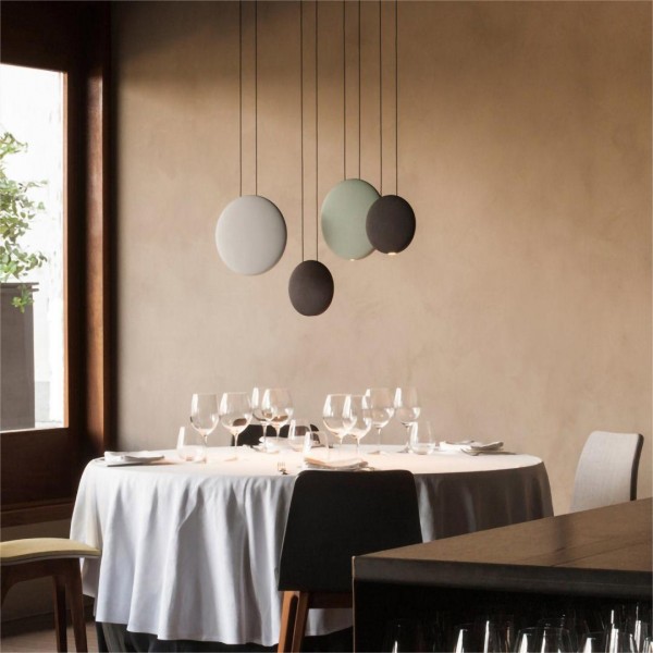 Modern Flattened Cosmos Pendant Light