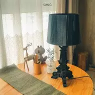 Akryl Bourgie Bordlampe i Barokkstil Til Soverommet