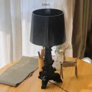 Akryl Bourgie Bordlampe i Barokkstil Til Soverommet