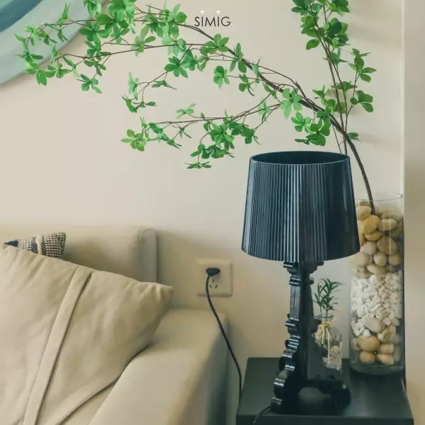 Akryl Bourgie Bordlampe i Barokkstil Til Soverommet