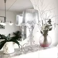 Akryl Bourgie Bordlampe i Barokkstil Til Soverommet