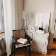 Akryl Bourgie Bordlampe i Barokkstil Til Soverommet