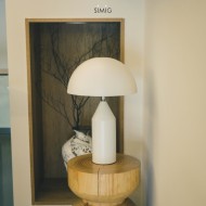 Lampe de table moderne en métal Atollo pour chambre à coucher