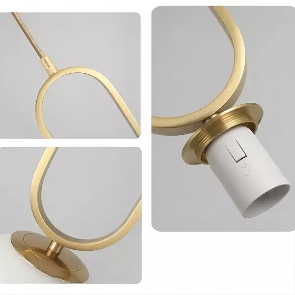 Minimalist Oval Ring Pendant Light