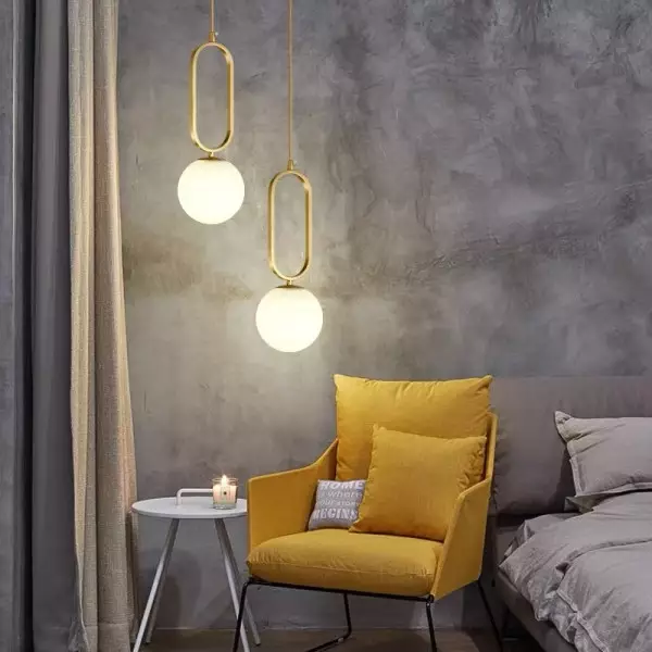 Minimalist Oval Ring Pendant Light