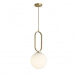 Pendellampe i opal glass