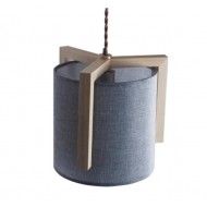 Lampa wisząca MILLER z tekstylnym kloszem