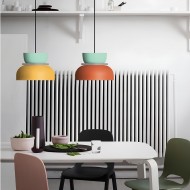 MACRI Lampada a sospensione nordica Color Block per soggiorno