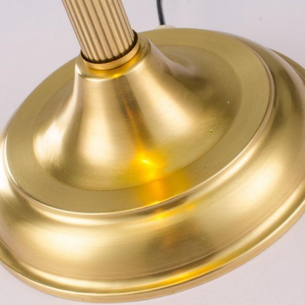 Lámpara de escritorio de vidrio vintage con forma de banquero, lámpara de mesa para biblioteca S53