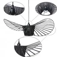 Modern Industrial Straw Hat Pendant Lamp S36
