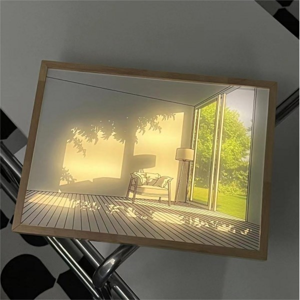 Kreativ Fotorammedekoration LED Natlys