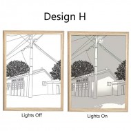 Kreativ Fotorammedekoration LED Natlys