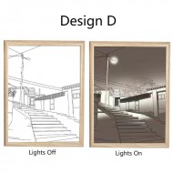 Kreativ Fotorammedekoration LED Natlys