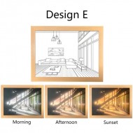 Kreativ Fotorammedekoration LED Natlys