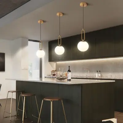 Minimalistinen soikea rengasriippuvalaisin