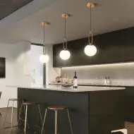 Minimalist Oval Ring Pendant Light