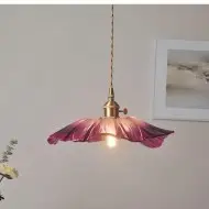 Tiffany Lotusglas Pendelleuchte S55