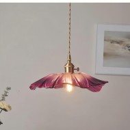 Tiffany Lotus Pendellampe i glass S55