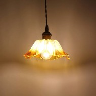 Tiffany Lotusglas Pendelleuchte S55