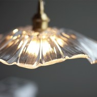 Tiffany Lotus Pendellampe i glass S55