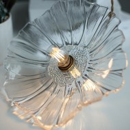 Tiffany Lotus Pendellampe i glass S55