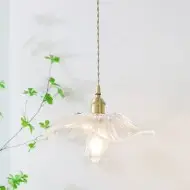 Tiffany Lotusglas Pendelleuchte S55