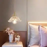 Tiffany Lotusglas Pendelleuchte S55