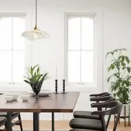 Tiffany Lotusglas Pendelleuchte S55