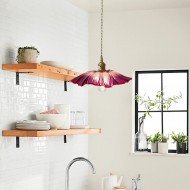 Tiffany Lotus Pendellampe i glass S55