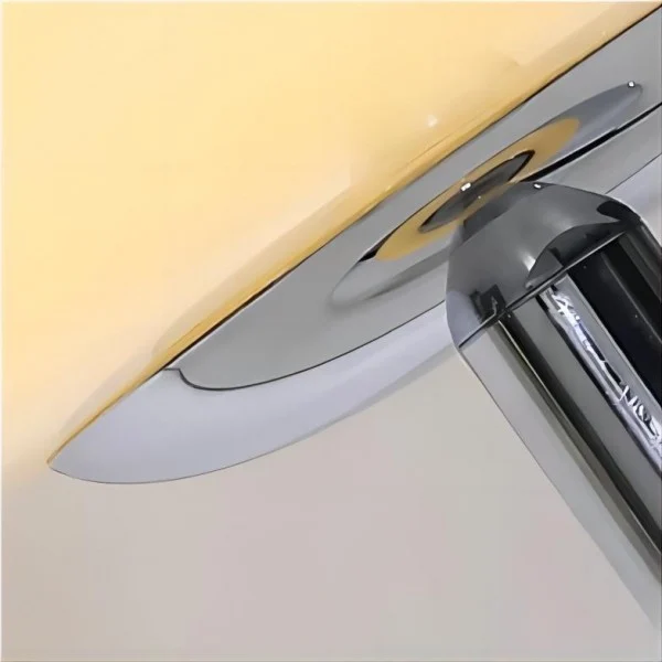 Lámpara de mesa Bauhaus Lollipop de vidrio ondulado S18