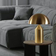 Lampe de table moderne en métal Atollo pour chambre à coucher