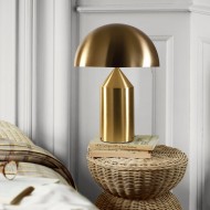 Lampe de table moderne en métal Atollo pour chambre à coucher