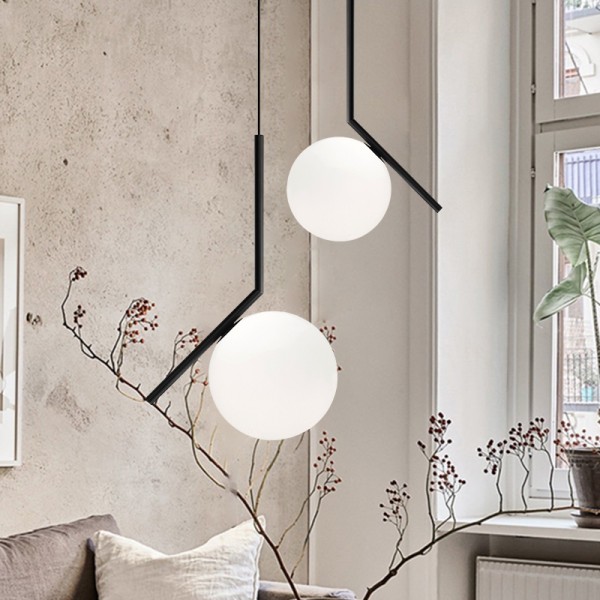 IC Lights Glaskula Pendellampa S61