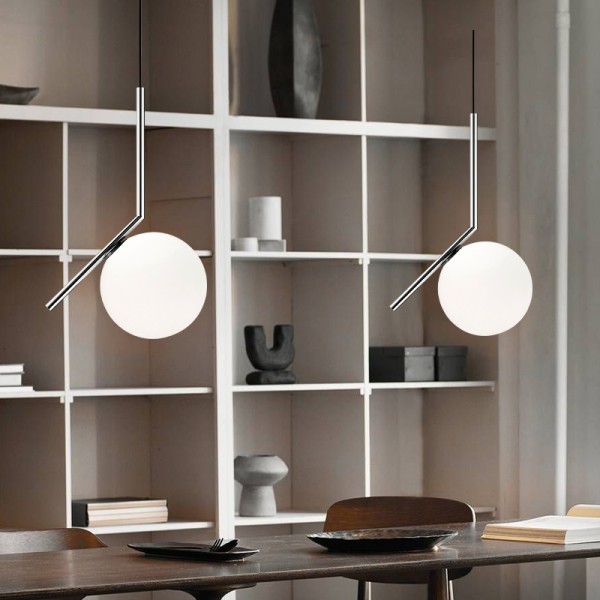 Lámpara colgante con bola de cristal IC Lights S61