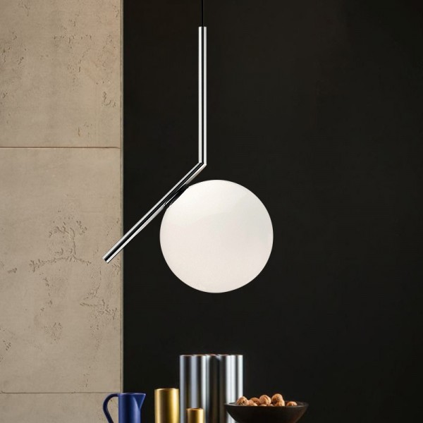 Lámpara colgante con bola de cristal IC Lights S61