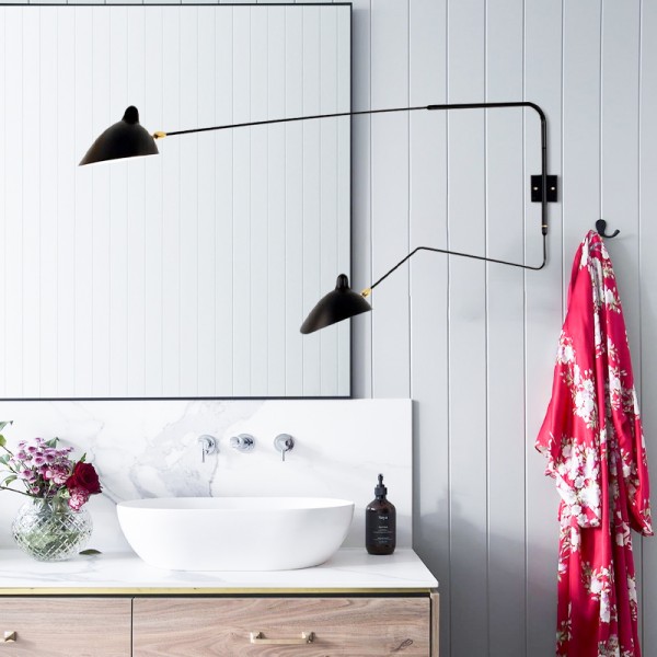 Industrielt Duckbill design LED væglampe til soveværelset S16