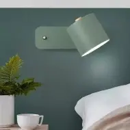Obrotowy Cylindryczny Lampa Ścienna Do Sypialni Czytania S27