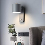 Swivel Cylinder Wall Mounted Night Light For Bedroom S27