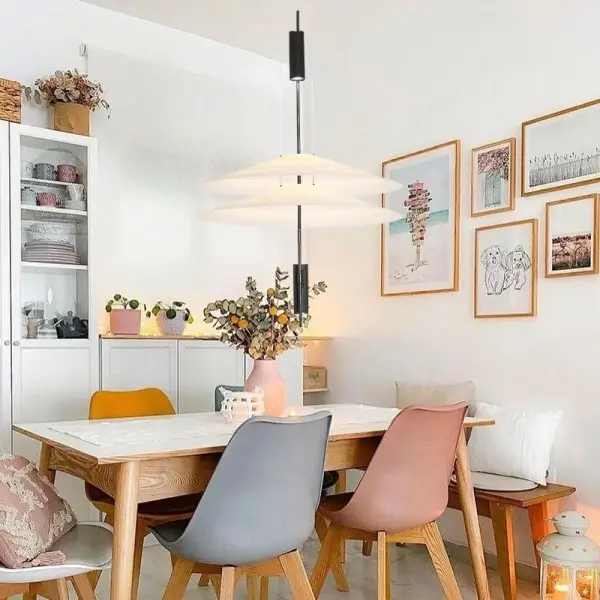 Modern LED Flamingo Taklampa för Matsalen