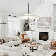 Modern LED Flamingo Taklampa för Matsalen