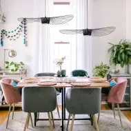 Modern Industrial Straw Hat Pendant Lamp S36