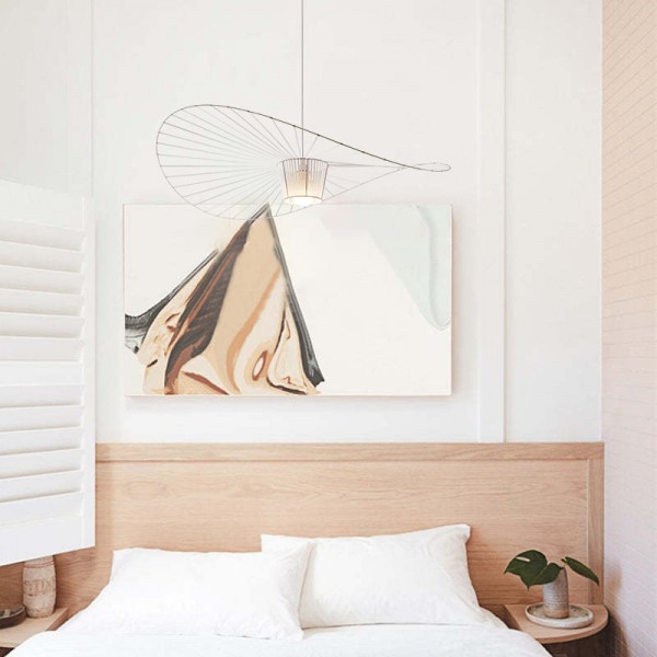 Modern Industrial Straw Hat Pendant Lamp S36